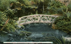Rustic Bridge, Schilling's Gardens, Oakland, California  